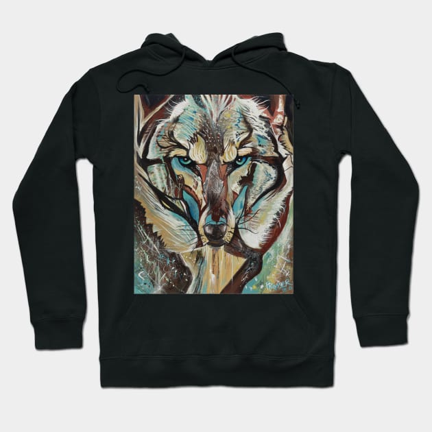 Alpha - Wolf Art Hoodie by MarkProsserfineart 